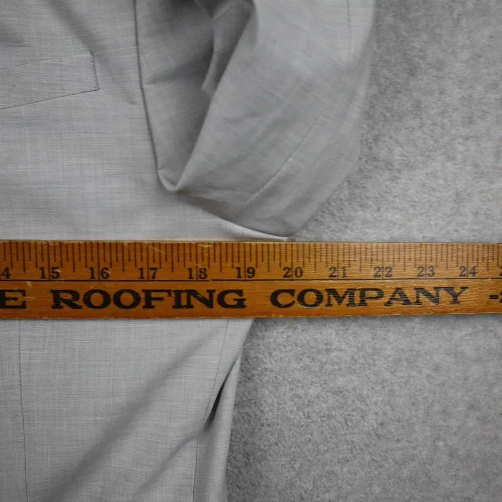 J.Ferrar Blazer Mens 40R Slim Light Gray Suit Jacket Two-Button Stretch Modern